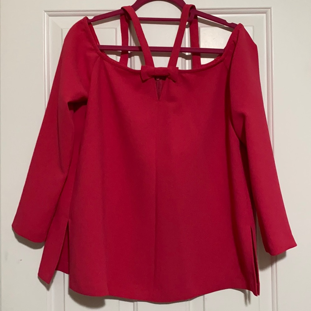 W by Worth Hot Pink Off the Shoulder Top